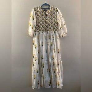 Alaya Cotton Maxi Dress w Lining - M